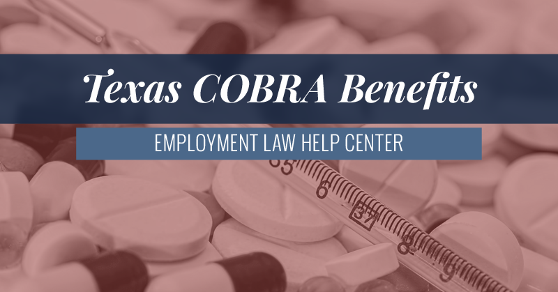 Texas cobra law help coverage continuation state